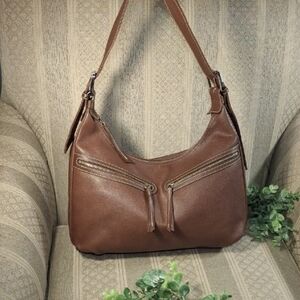Longchamp Leather Hobo Bag